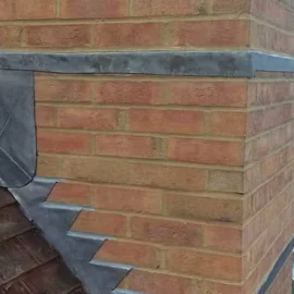 New chimney and leadwork installed on a roof by Apex Roofing Services Bournemouth